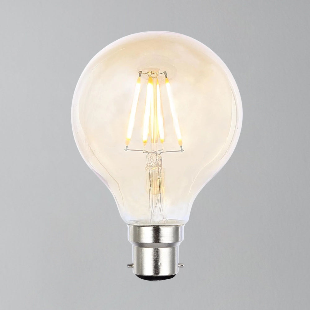 300lm G8 Globe 2200k Dimmable LED Filament Light Bulb B22