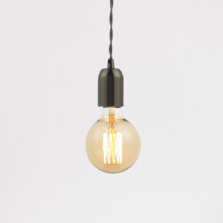 Lampsy Lumit Edison Pendant Light - Black Nickel - Grey-Lampsy