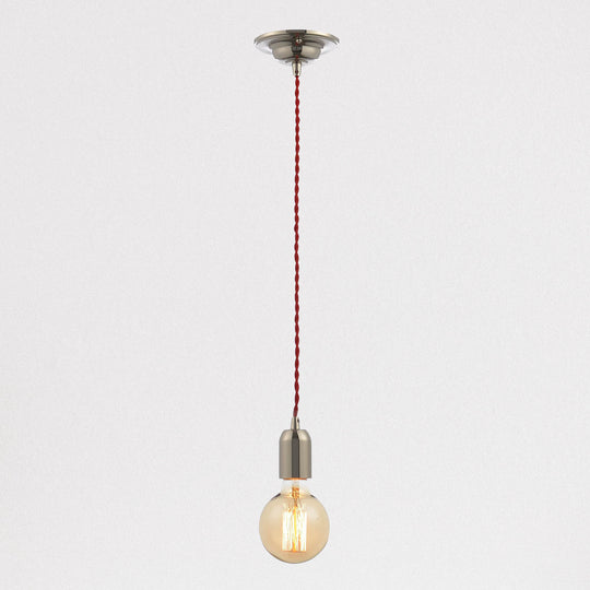 Lampsy Lumit Edison Pendant Light - Polished Nickel - -Lampsy