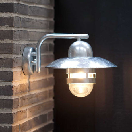Nordlux Nibe Wall Light - Galvanised - Outdoor Lighting - Lampsy