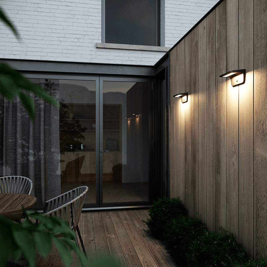 Agena Solar LED Wall Light