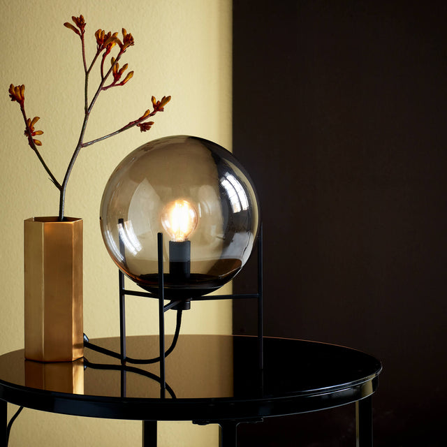 Nordlux Alton Table Lamp - Smoked Glass-Lampsy