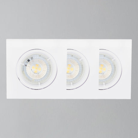 Carina Square Tiltable Downlights - 3 Pack