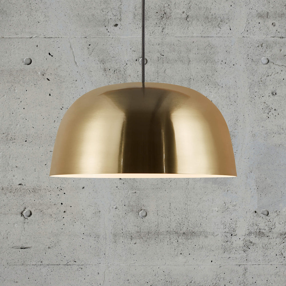 Nordlux Cera Brass Dome Pendant Light - -Lampsy