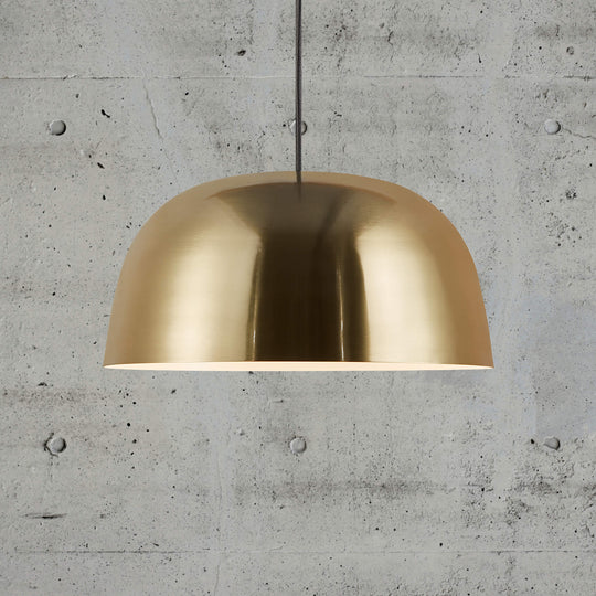 Nordlux Cera Brass Dome Pendant Light - -Lampsy