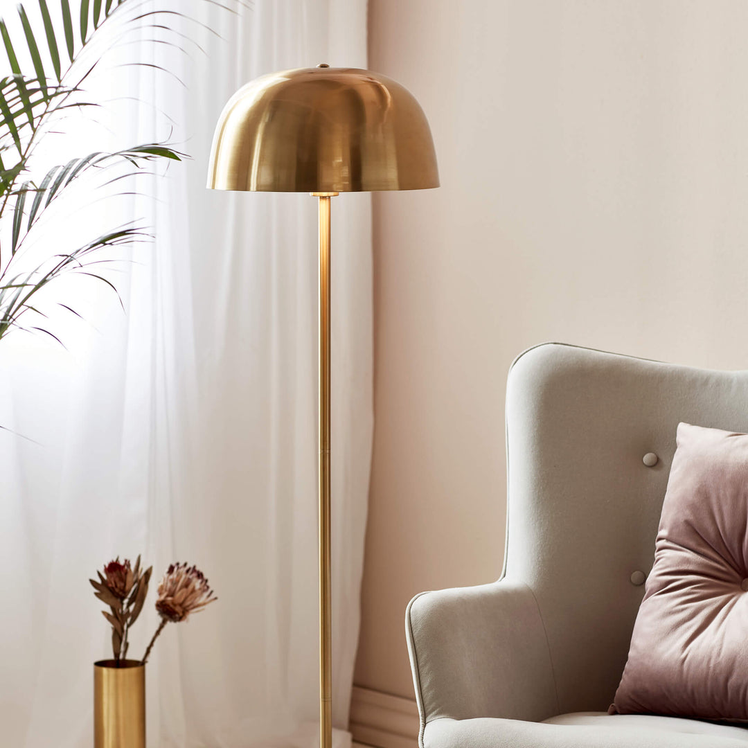 Nordlux Nordlux Cera Floor Lamp - Brass - -Lampsy