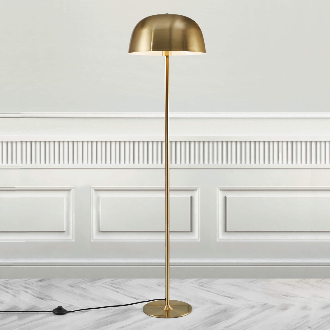 Nordlux Nordlux Cera Floor Lamp - Brass - -Lampsy