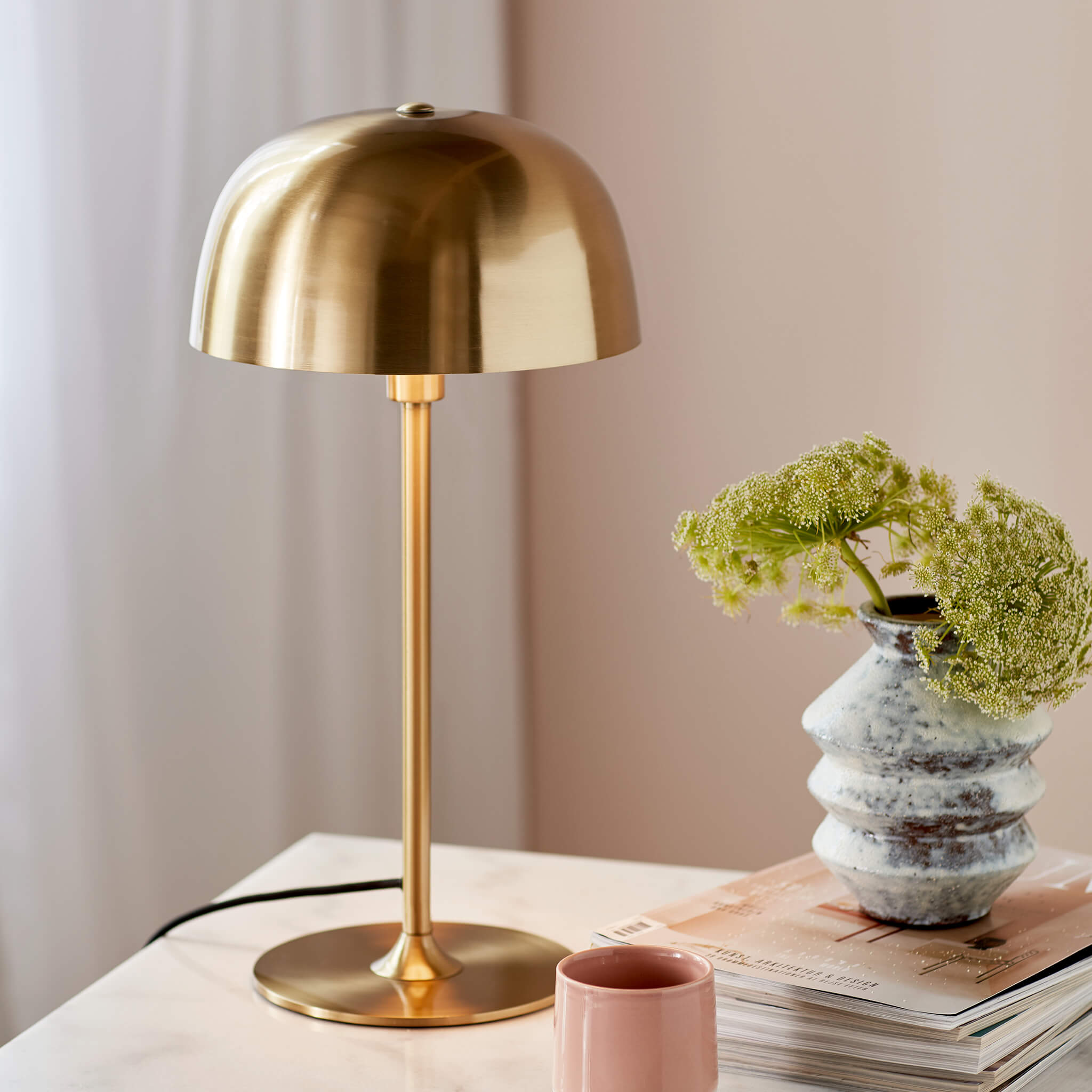 Nordlux Cera Dome Table Lamp - Brass – Lampsy