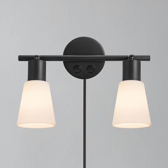 Cole Twin Wall Light Black