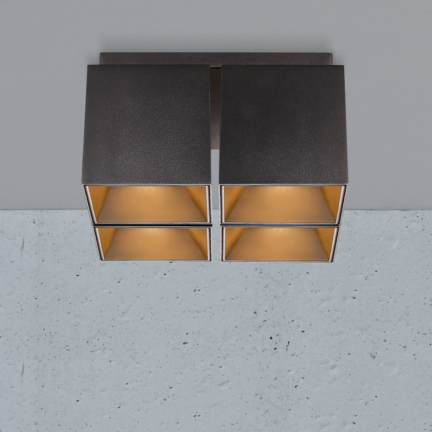 Ethan Square 4 Spot Surface Mount Downlight