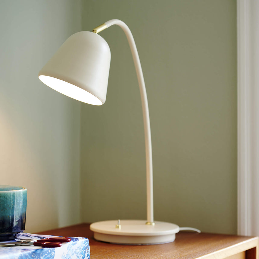 Fleur Table Lamp, Beige