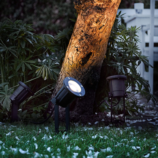 Garden Stake 240v Spotlight - Black