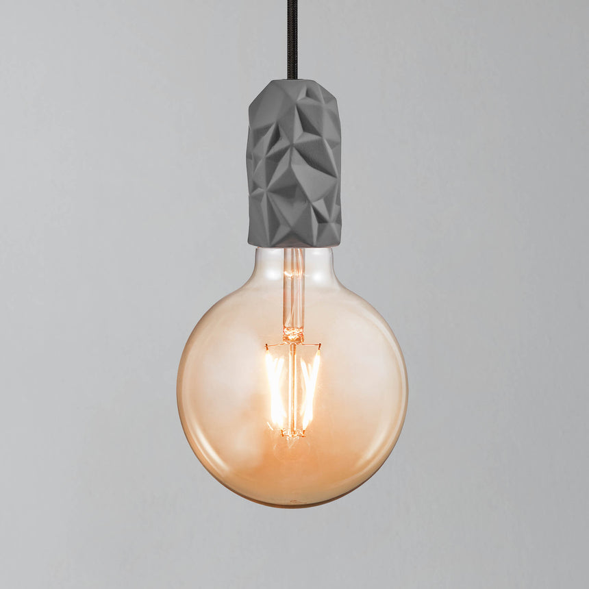 Nordlux Hang Geometric Porcelain Mini Pendant Light - Grey-Lampsy