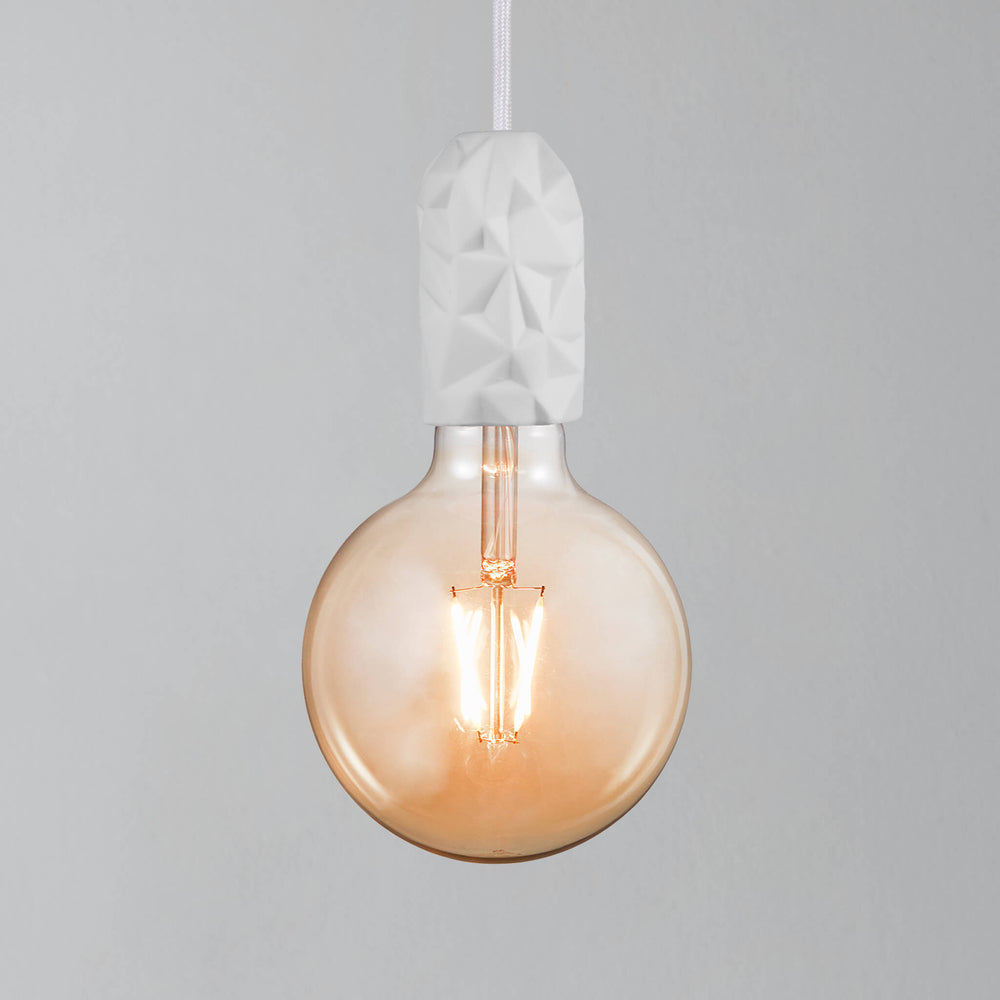 Nordlux Hang Geometric Porcelain Mini Pendant Light - White-Lampsy