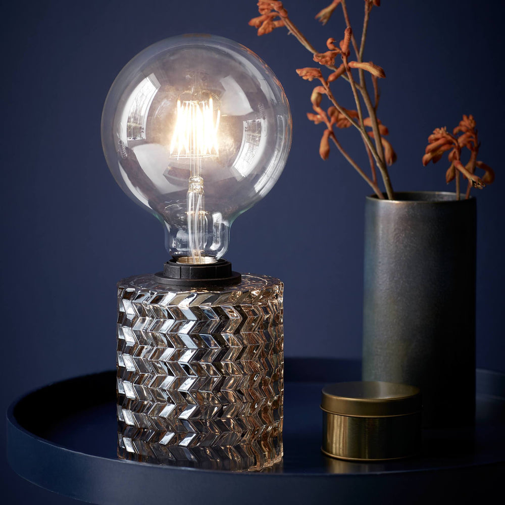 Nordlux Hollywood Mini Glass Table Lamp - Amber-Lampsy