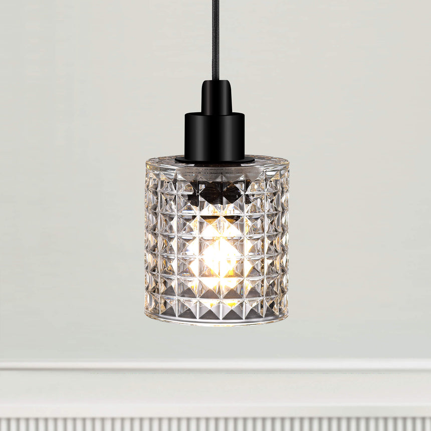 Nordlux Hollywood Mini Glass Pendant - Clear-Lampsy