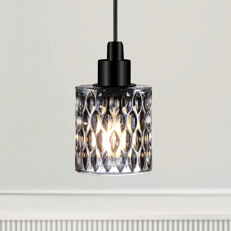 Nordlux Hollywood Mini Glass Pendant - Smoked Glass-Lampsy