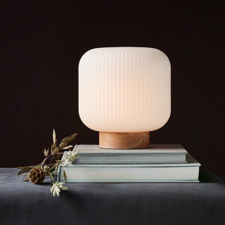 Nordlux Milford Table Lamp - Wood-Lampsy