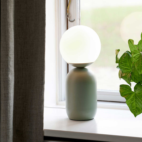 Notti Frosted Glass Globe Table Lamp