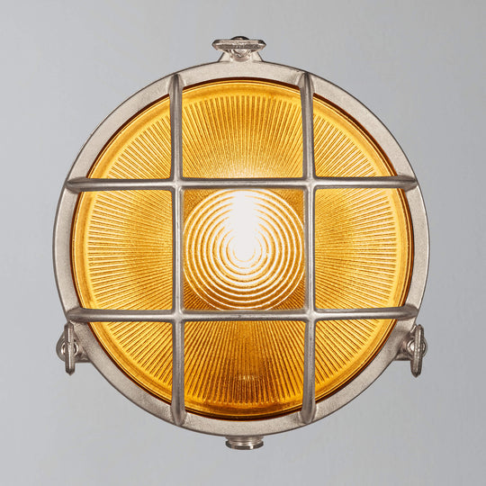 Polperro Brass Bulkhead Outdoor Wall Light
