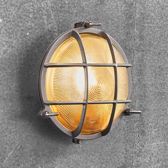 Polperro Brass Bulkhead Outdoor Wall Light