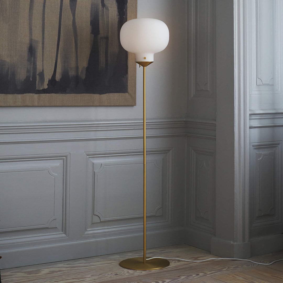 Raito Glass Globe Floor Lamp