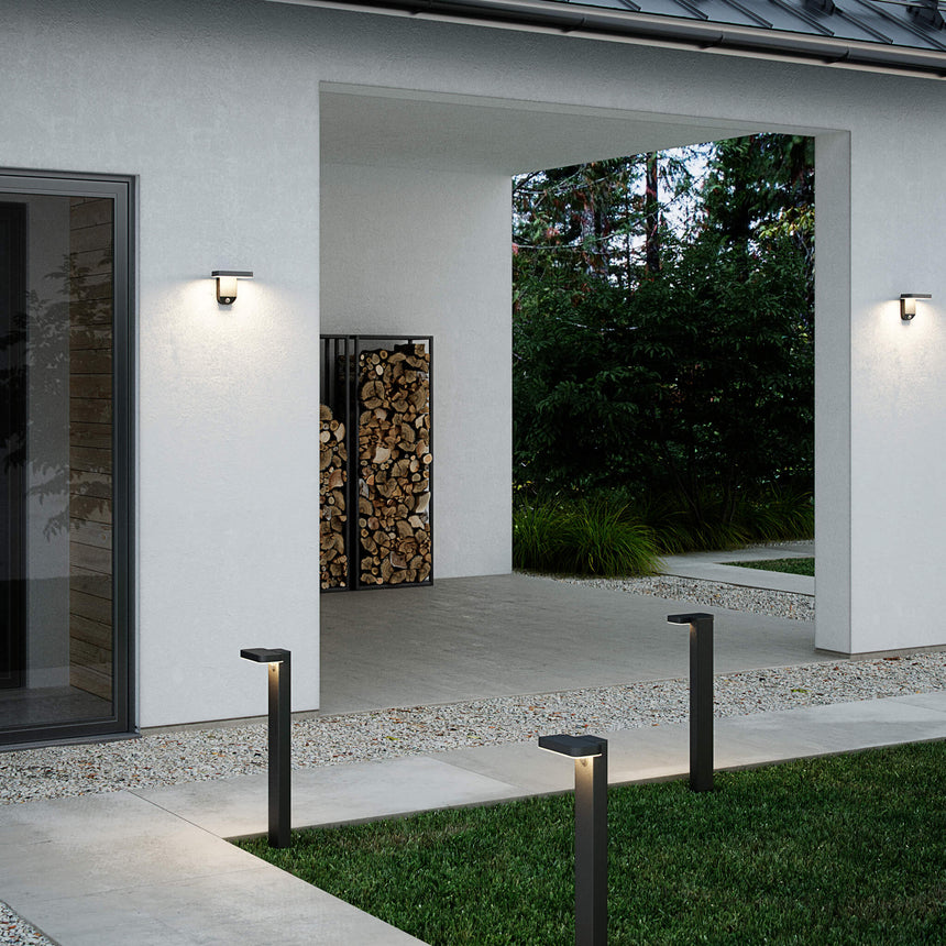 Rica Square LED Outdoor Solar Wall Light