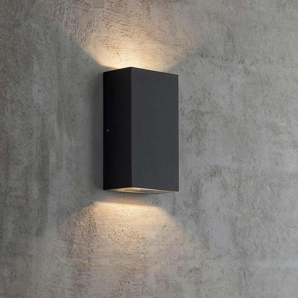 Nordlux Rold Flat Wall Light - Black - Outdoor Lighting - Lampsy
