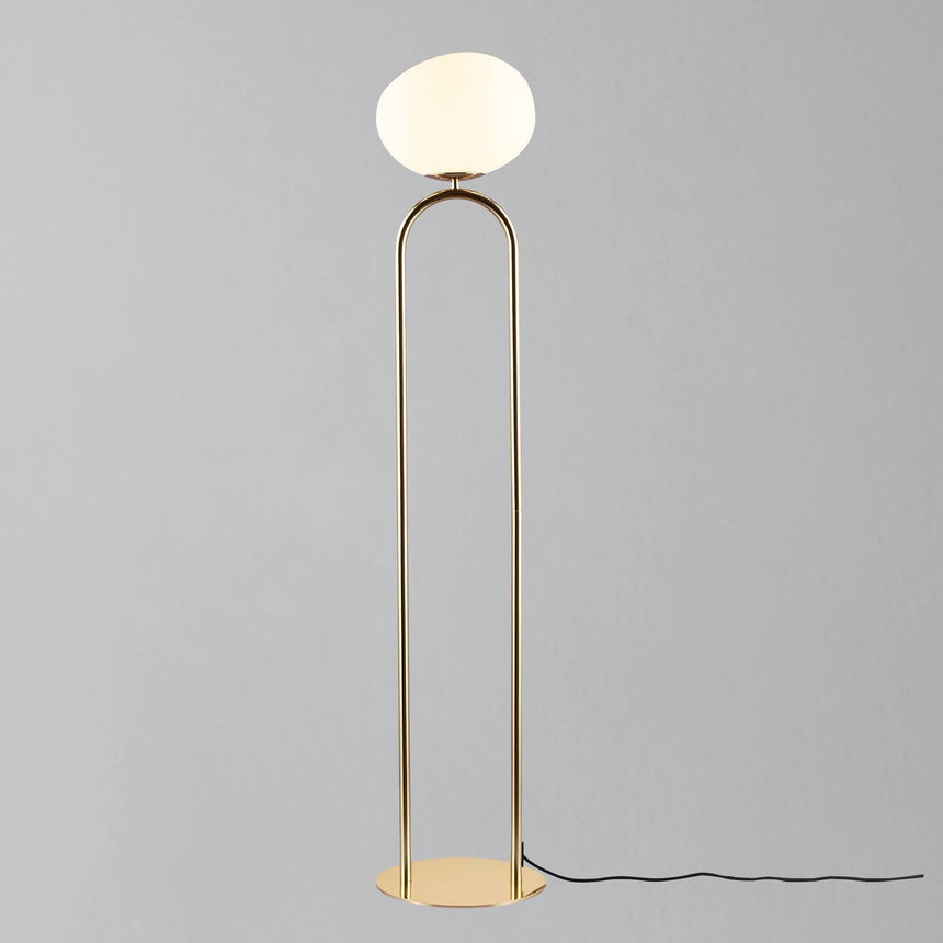 Shapes Floor Lamp Brass