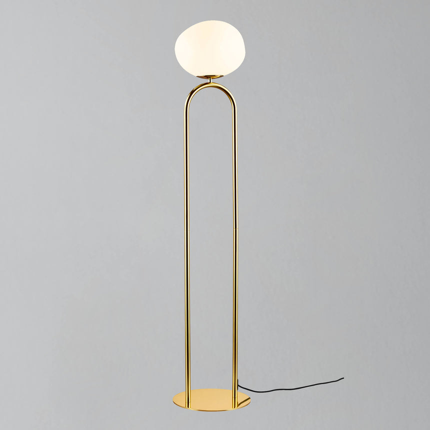 Shapes Floor Lamp Brass