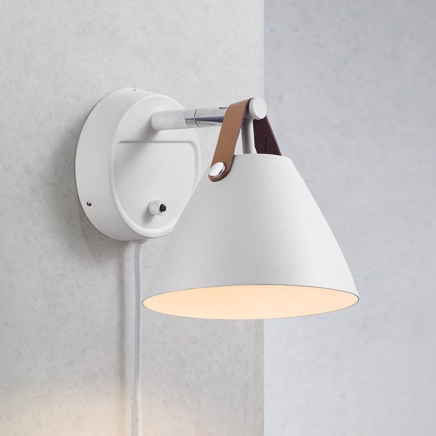 Nordlux Strap 15 Wall Light - Metal-White-Lampsy