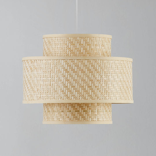 Nordlux Trinidad Woven Bamboo Pendant Light - -Lampsy