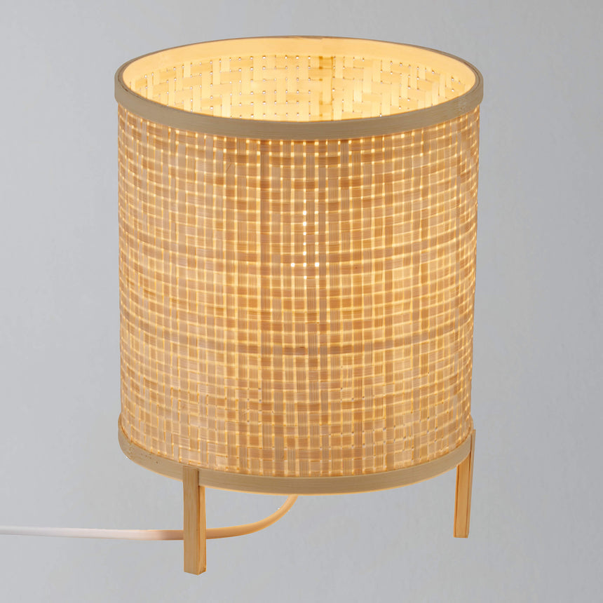 Nordlux Trinidad Woven Bamboo Table Lamp - -Lampsy