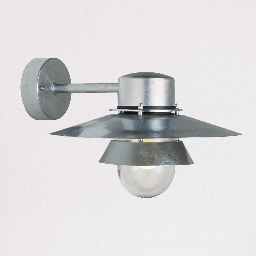 Nordlux Virum Outdoor Wall Light - Galvanised - -Lampsy
