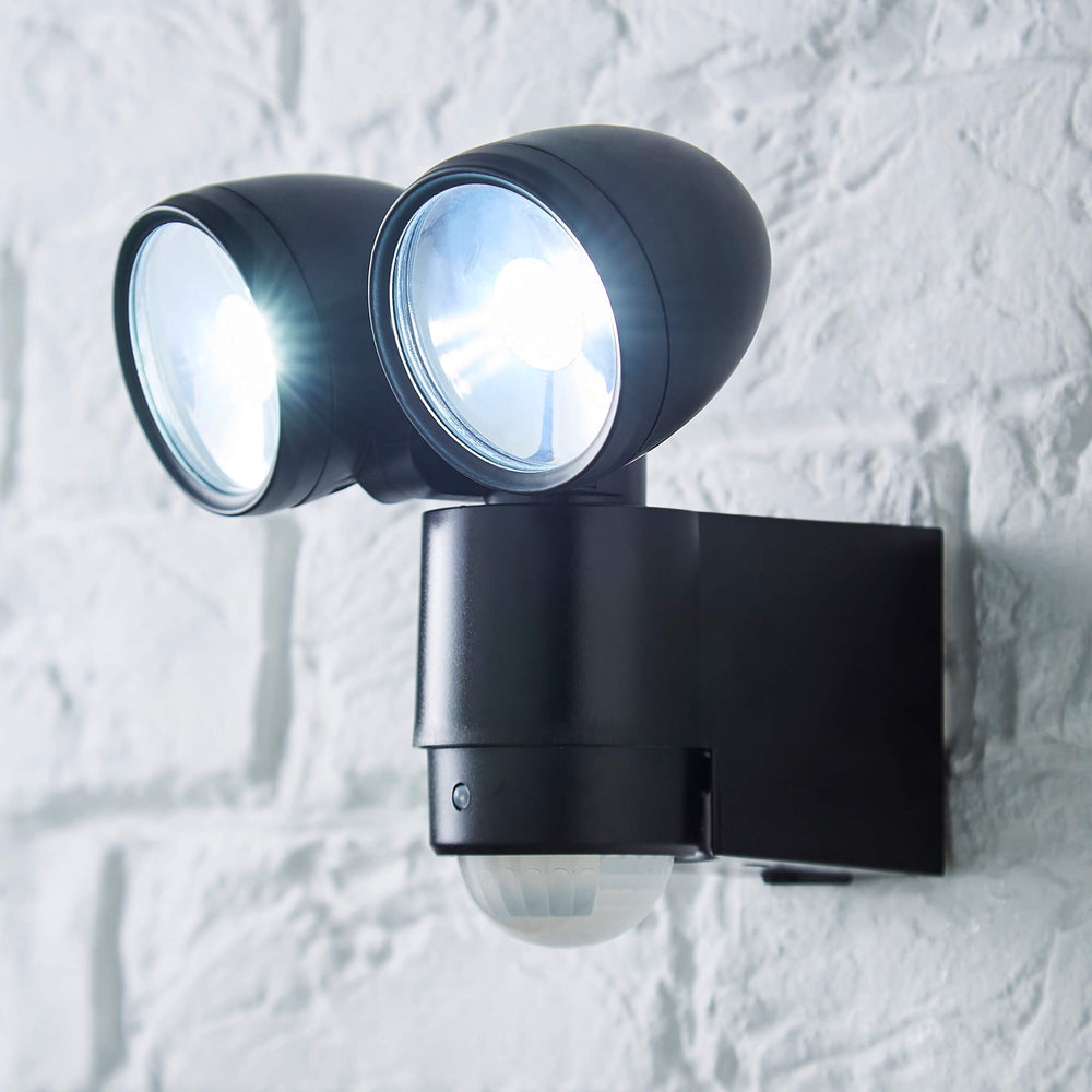Oakton LED Outdoor Sensor Wall Spotlight