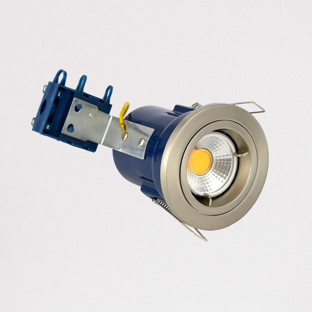 Lampsy Metro Recessed Downlight - Fire Rated - Satin Chrome-Lampsy