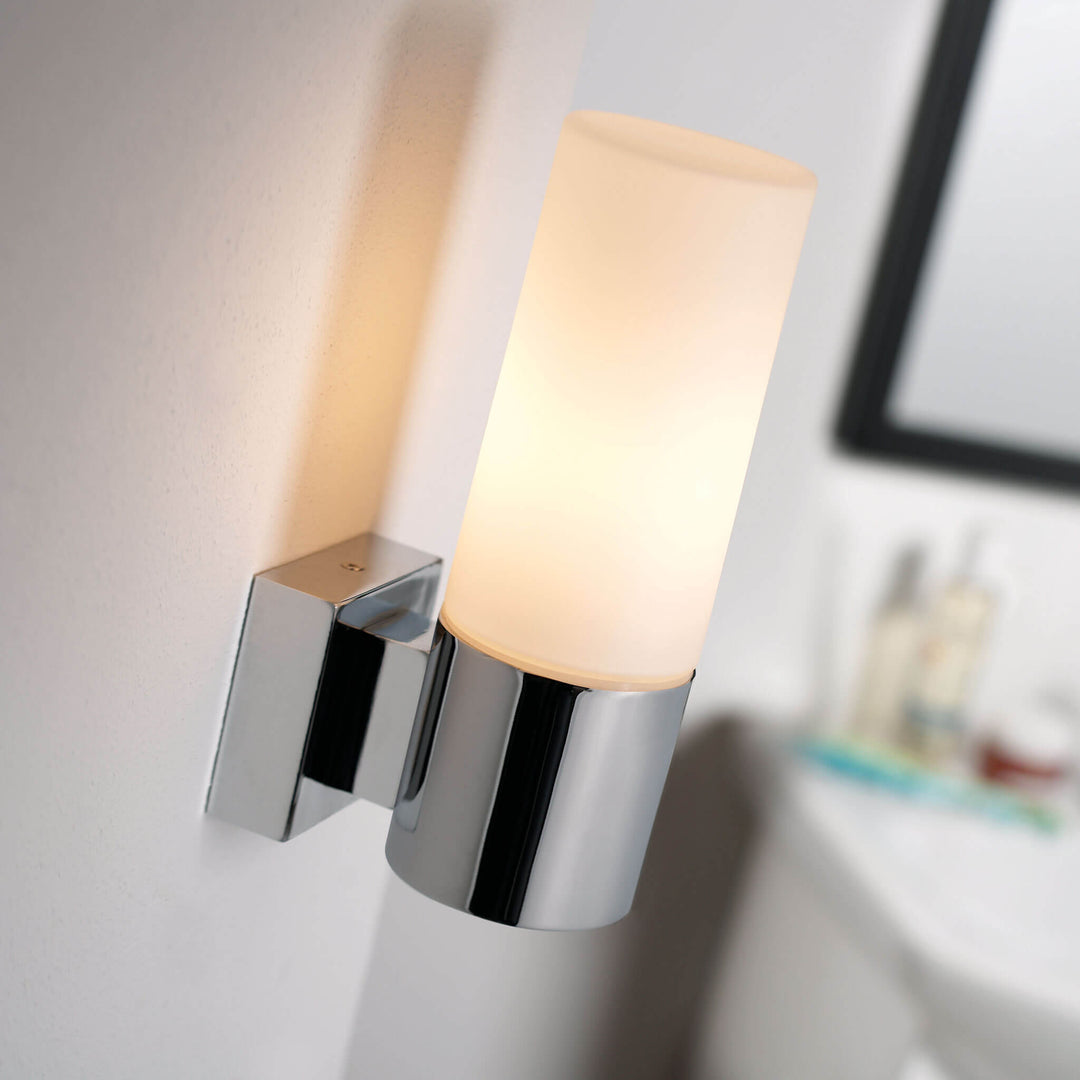 Nordlux Tangens Bathroom Wall Light - Brushed Steel - Bathroom - Lampsy