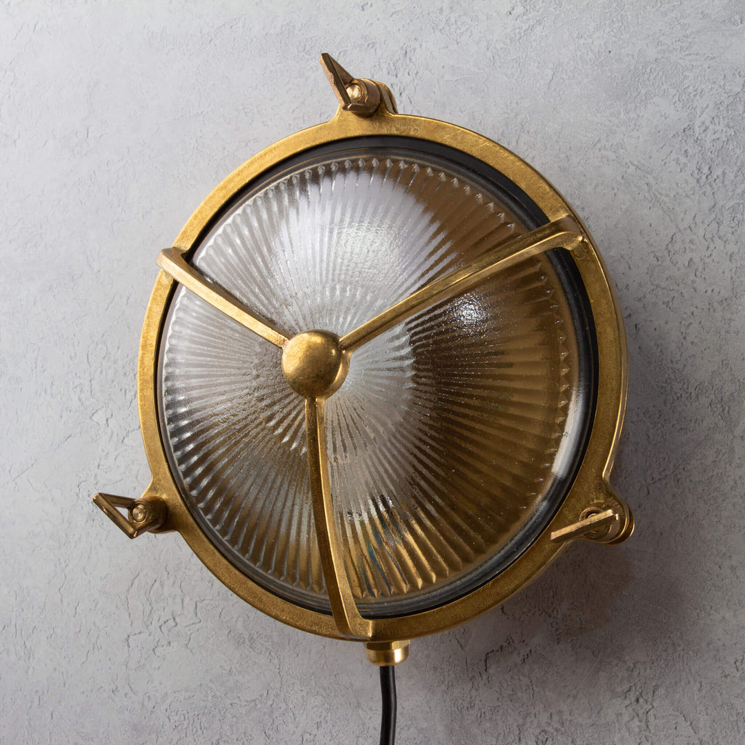 Utilitaire Nautical Brass Bulkhead Outdoor Wall Light