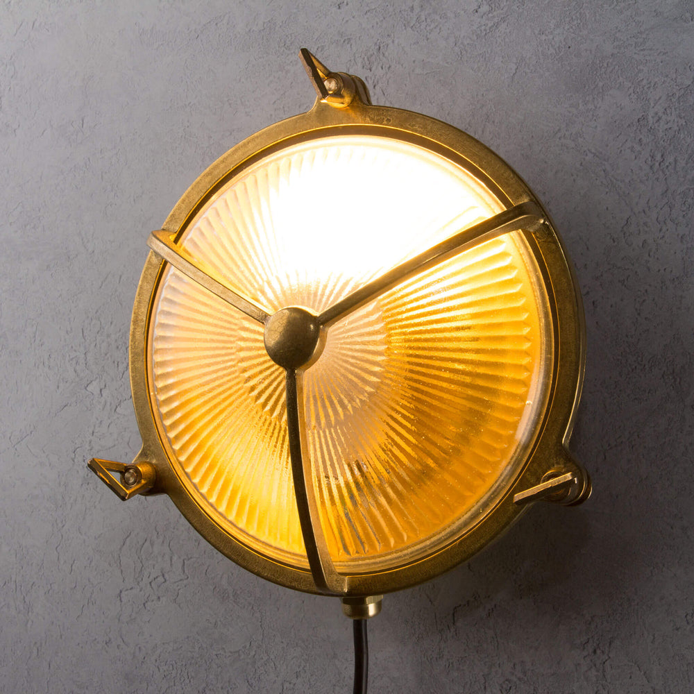 Utilitaire Nautical Brass Bulkhead Outdoor Wall Light